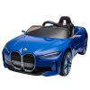 Licensed BMW I4,12v Kids ride on car 2.4G W/Parents Remote Control,electric car for kids,Three speed adjustable,Power display, USB,MP3 ,Bluetooth,LED