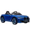 Licensed BMW I4,12v Kids ride on car 2.4G W/Parents Remote Control,electric car for kids,Three speed adjustable,Power display, USB,MP3 ,Bluetooth,LED